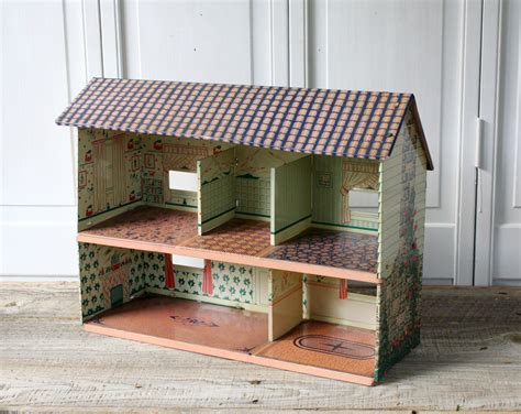 vintage metal house|Vintage Metal Doll House for sale .